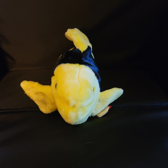 98 Vintage Bubbles the Fish TY Beanie Buddy - Picture 2 of 7